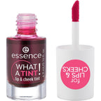 essence | What a Tint! Lip & Cheek Tint | Long-Lasting Liquid Blush & Lip Stain | Non-Sticky & Kiss-Proof | Vegan & Cruelty Free (01 | Kiss from a Rose)