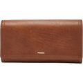 Fossil Women's Logan Leather Wallet RFID Blocking Flap Clutch Organizer