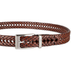 Dockers Men'S Braided Leather Belt, Fully Adjustable Casual Strap For Everyday Wear