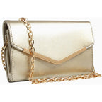 Clutch Purse Evening Bag For Women，Envelope Handbag With Detachable Chain | With Detachable Chain