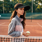 WANDER Sun Visor Hats for Women Wide Brim UV Protection Adjustable Large Golf Beach Cap Packable Travel Sport Visor