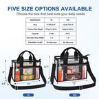 Clear Bag For Stadium Events Clear Sports Fan Messenger Bag Purse For Concert Festivel Outdoor Events