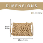 Gladdon Bohemian Small Crossbody Bag for Women Stylish Woven Shoulder Purses with Tassel