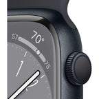 Apple Watch Series 8 [Gps, 41Mm] - Midnight Aluminum Case With Midnight Sport Band, S/M (Renewed) | S/M Size, Renewed