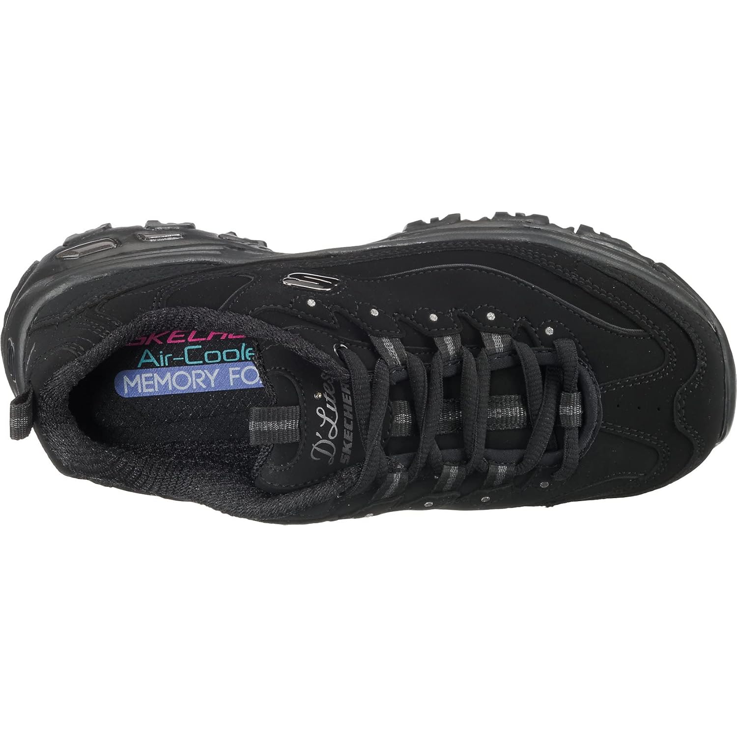Skechers Women's D'Lites Play On Memory Foam Lace-up Sneaker