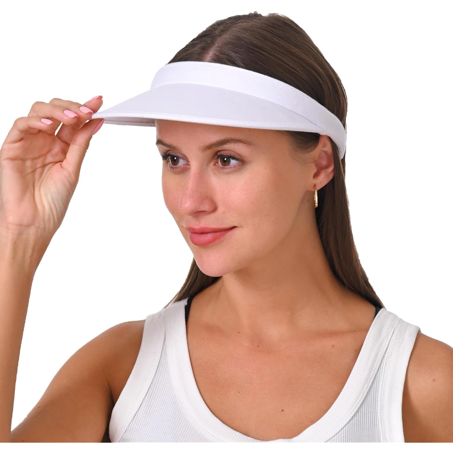 Cotton Visor Hat Women Men Clip-on Visors Hats Adjustable Outdoor Sports Golf Beach Wide Brim Sun Cap