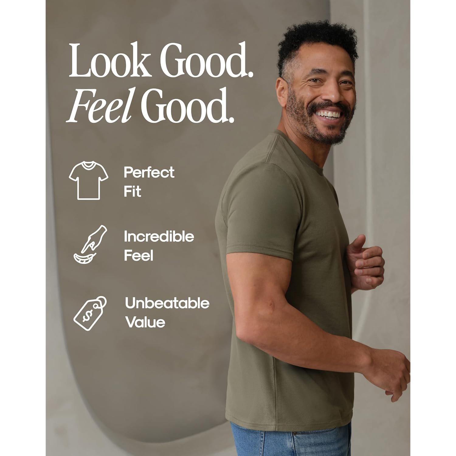 True Classic Mens T-Shirts – Short Sleeve Crew Neck T Shirts For Man, Cotton Blend Plain Novelty Men'S T-Shirts