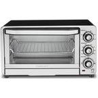 Cuisinart Custom Classic Toaster Oven Broiler, 1800 Watt Countertop Toaster Oven To Bake, Broil, And Toast, Non-Stick Interior, Consistent Toast Control, Brushed Stainless Steel/Black, Tob-40N