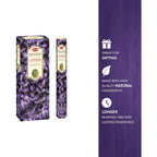 Hem Lavender Incense Sticks – Pack Of 120 | Hand-Rolled In India | Soothing Floral Aroma For Relaxation, Stress Relief, Meditation, Yoga, Prayer & Home Fragrance