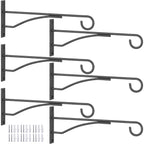 8" Plant Hangers 6 Pack, Hanging Plant Bracket For Wall Fence Porch Outdoor Indoor, Metal Plant Hooks For Basket, Flower, Planter, Feeder, Lantern, Wind Chime