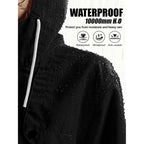 Womens Rain Jacket For Heavy Rain Waterproof Long Hooded Raincoats Outdoor Lined Raincoat S-Xxl