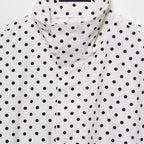 Women Polka Dot Jacket Stand Collar Cropped Jackets Zip Up Coat Casual Fashion Coat Fall Spring Jacket With Pockets