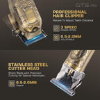 Gtsproprofessional Hair Clippers For Men – Cordless Barber Clippers With Lcd Display, Precision Trimmer & Travel Case – Gifts For Men Husband Father
