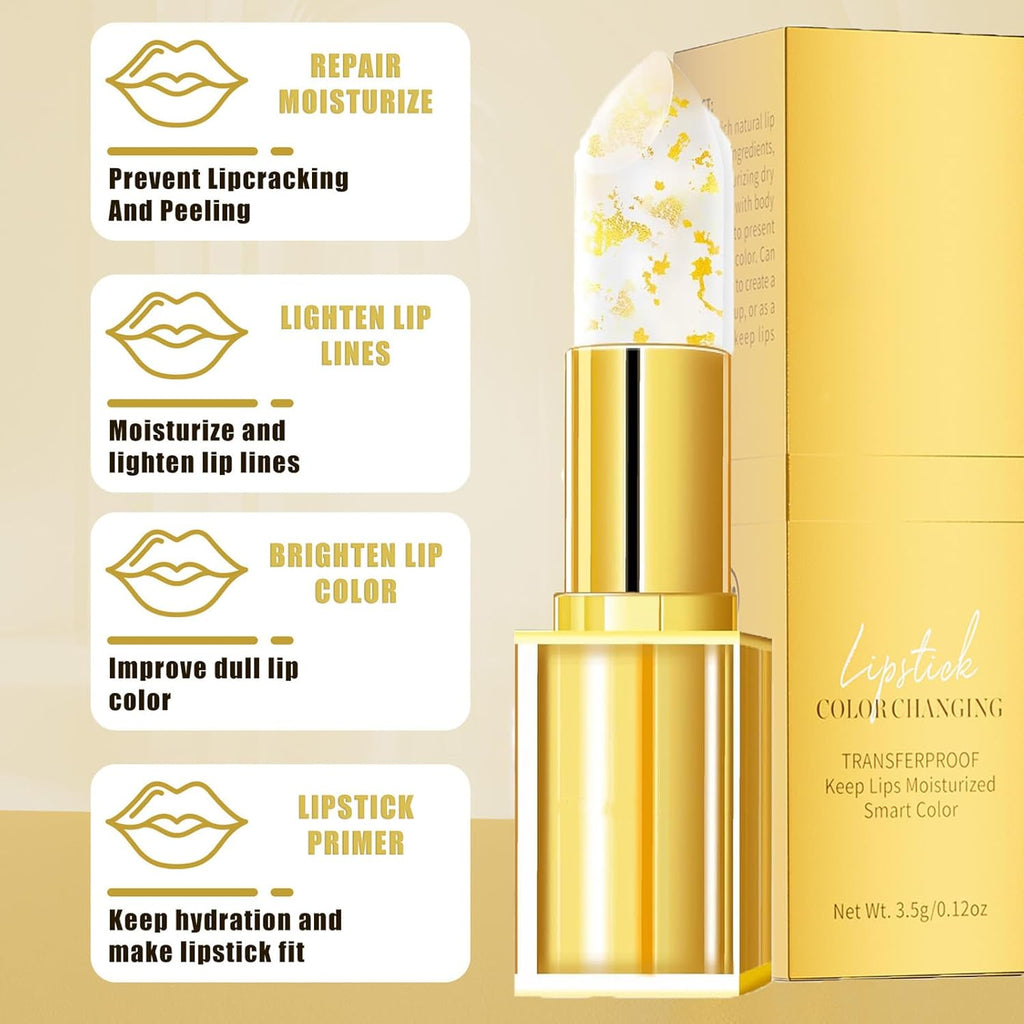 1PCSCoellyo Lipstick, True Tone Ph Adjusting Lipstick for Women,Clear lip stick That Changes Color,Long Lasting 24 Hours Moisturizing (1PCS)