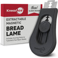 Kneadace Upgraded Magnetic Bread Lame, Professional Dough Scoring Tool With Extractable Blade, Sourdough Bread Tool For Baking, Includes Scoring Pattern Booklet & 5 Replaceable Razor Blades