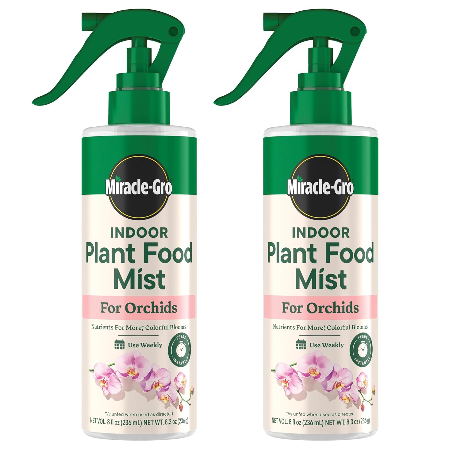 Miracle-Gro Indoor Plant Food Mist For Orchids, 8 Fl. Oz. (2-Pack) | Orchid Plant Food