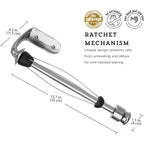 Kamenstein Perfect Tear Paper Towel Holder Wall Mount Or Under Cabinet - Die Cast Aluminum, Patented Ratchet System, Fits Jumbo And Select-A-Size Rolls, Mounts In Kitchen, Bathroom, Garage