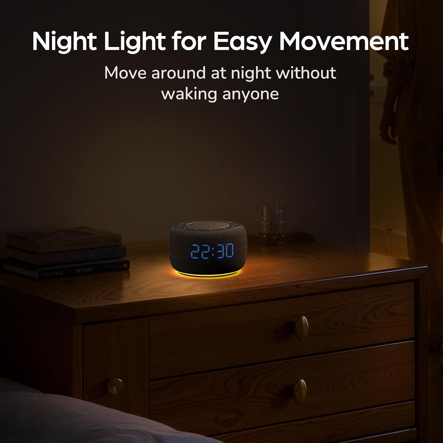 Buffbee Alarm Clock With Bluetooth Speaker & Fm Radio For Bedside – Gradual Wake-Up Sounds, Fully Dimmable Display & Ambient Night Light, Plug-In Digital Clock For Bedroom