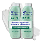 Head & Shoulders Anti-Dandruff Shampoo, Bare Soothing Hydration Twin Pack, 1% Pyrithione Zinc, Dry Scalp Relief, Free Of Sulfates, Silicones, Dyes, 13.5 Fl Oz Each