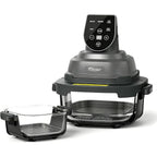 5-In-1 Glass Air Fryer For Zero-Oil Healthy Cooking, Space-Saving 1500W Countertop Cooker With 4Qt 6-Cup Glass Bowl, Non-Toxicsafe & Dishwasher Friendly For Small & Large Family Meals