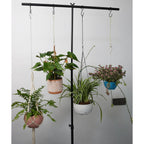 Chain For Hanging Plants,11 Inch Black Hanging Chain, Small Hanging Basket Chain Kits With Hooks For Bird Feeder Hanging Basket Extender Porch Wind Chime (Black, 11 Inch-6Pcs)