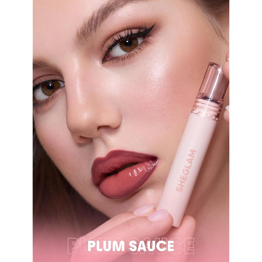 SHEGLAM Fall In Line Peel Off Lip Liner Stain Long Lasting Transfer-proof Nude Lip Tint-Plum Sauce