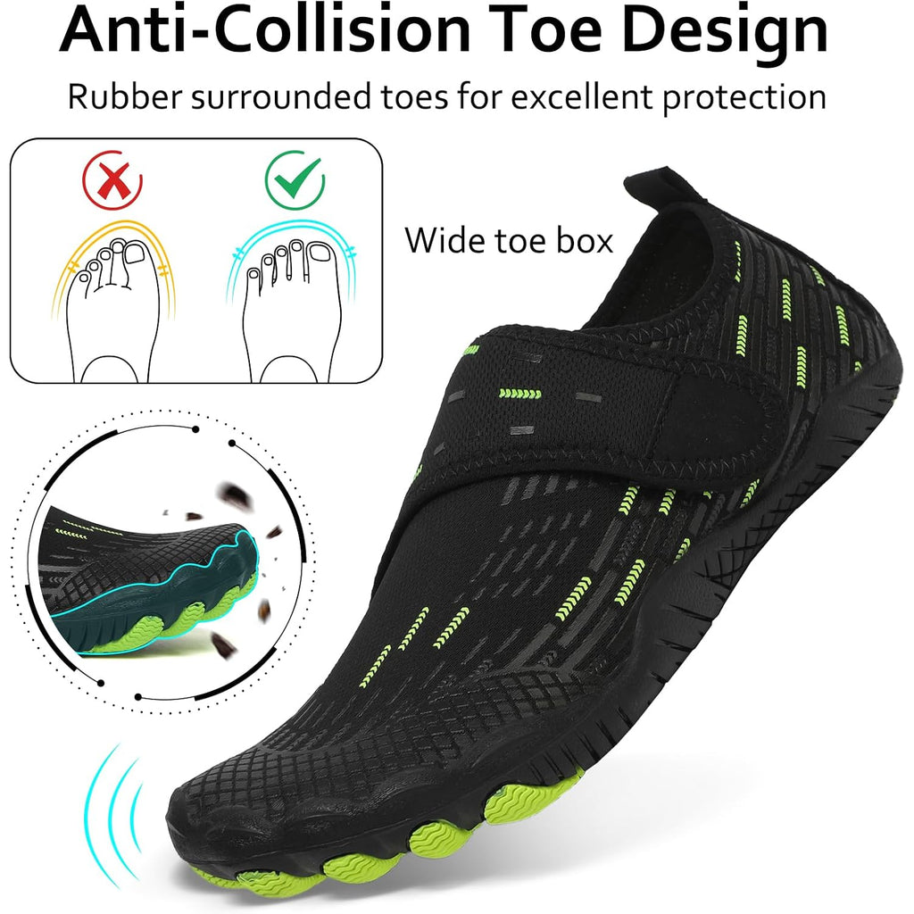 Water Shoes Mens Womens Quick-Dry Barefoot Swim Beach Pool Shoes Aqua Yoga Socks For Hiking Walking Diving Surf Outdoor Water Sports