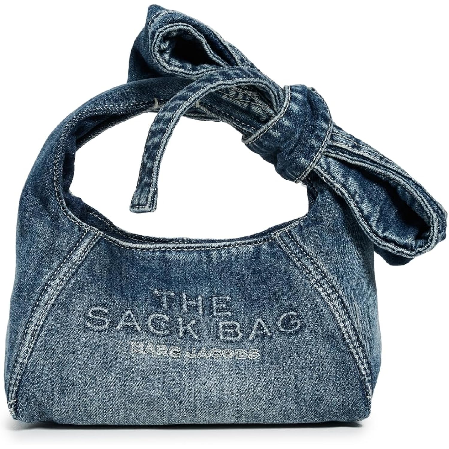 Marc Jacobs Women'S The Bow Denim Mini Sack Bag