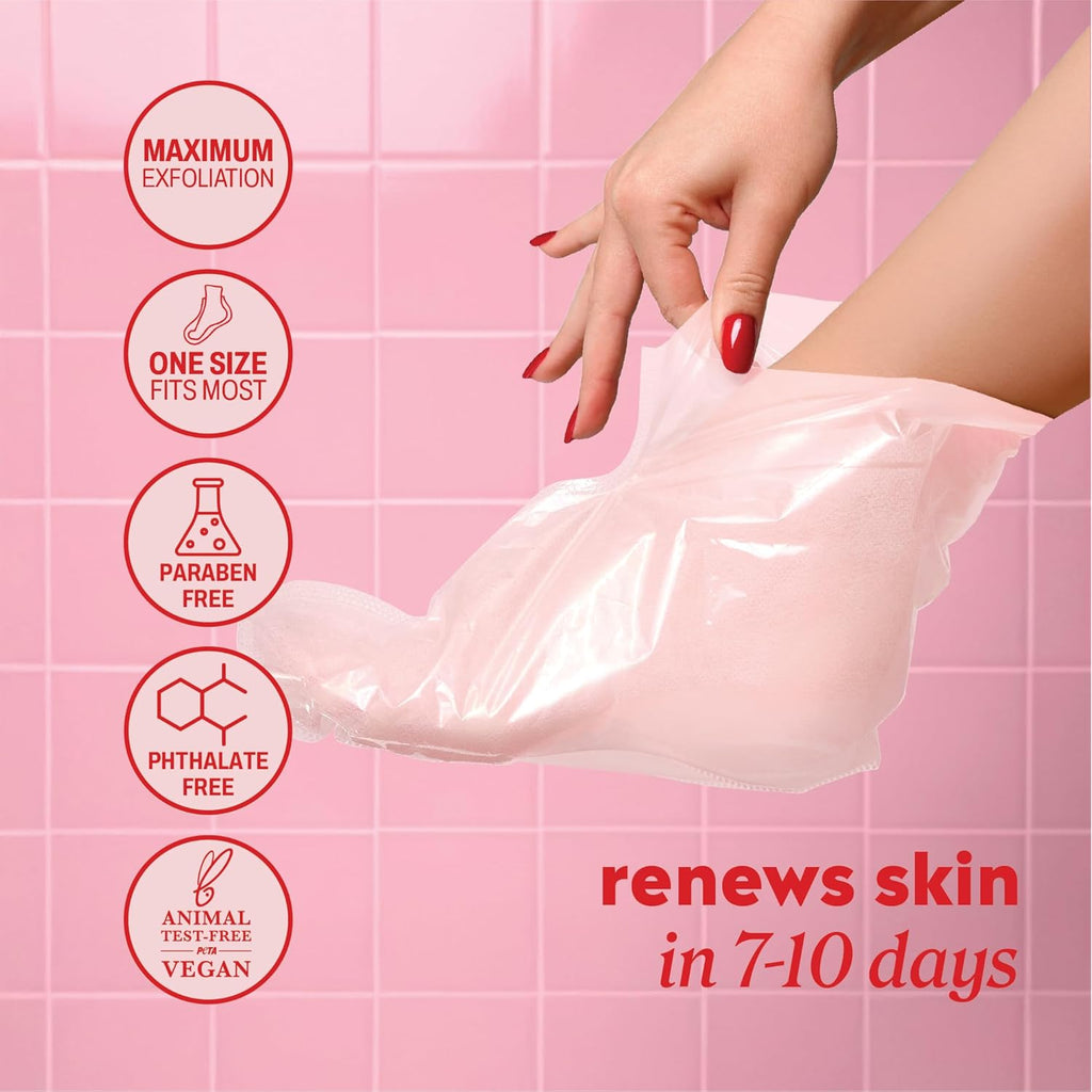 Onyx Professional Foot Peel Mask Callus Remover, 2 pack - Dead Skin Remover, Foot Exfoliator, Cracked Heel Treatment, Peeling Callus Removing Foot Mask Pedicure Kit For Smooth Soft Healthy Feet