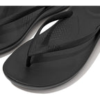 Fitflop Womens Iqushion Rubber Flip-Flops With Contoured Footbed For Walking, Lightweight Ergonomic Flip Flop Sandals With Arch Support And Foot Impact Pillows