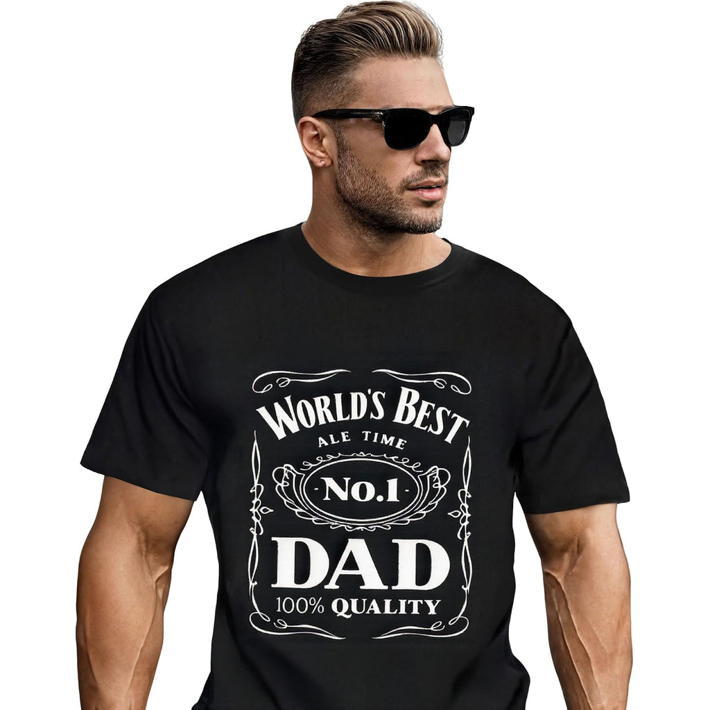 World´S Best No. 1 Dad Daddy Father Day Giftst-Shirt Black