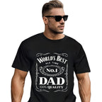 World´S Best No. 1 Dad Daddy Father Day Giftst-Shirt Black