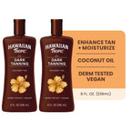 Hawaiian Tropic Dark Tanning Oil, 8 Fl Oz | Moisturizing Body Oil With Cocoa Butter, Tan Enhancer, 8 Fl Oz Each Twin Pack