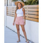 Jean Shorts for Women High Waisted Wide Leg Elastic Waist Stretchy Denim Jorts Summer Causal Shorts with Pockets
