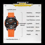Naviforce Waterproof Watch For Men Women, Analog Auto Date Military Sports Unisex Wristwatch,Silicone Strap