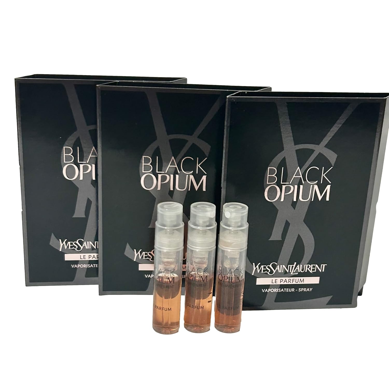 Yves Saint Laurent YSL Black Opium LE PARFUM Sample Women Perfume 1.2 ml / 0.04 oz - set of 3