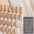 120pcs Color Display Tips, Clear Nail Art Display Chart Nail Polish Swatches Dots with Adhesive Sticker for Nail Polish