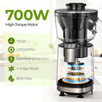 Qibox 2-In-1 Snow Cone Machine & Smoothie Blender | 700W Electric Ice Shaver For Home Kitchen | Perfect For Kids' Birthday Parties, Summer Bbqs & Daily Breakfast Smoothies