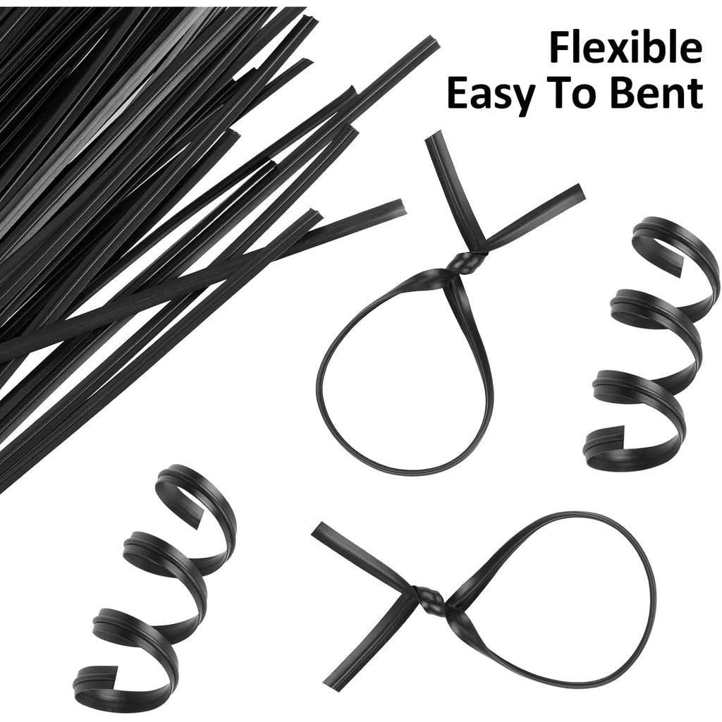 300 Pcs Plastic 5" Twist Ties For Bags, Wire Ties Reusable Twist Bread Ties For Household And Office Use