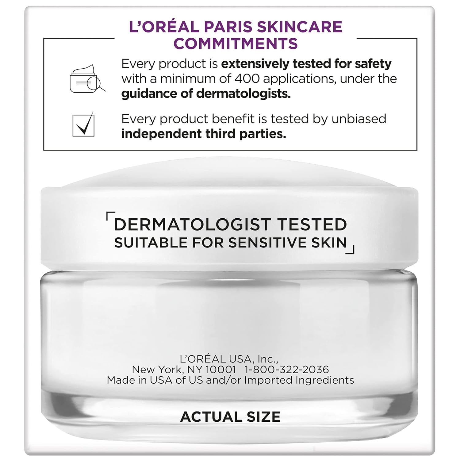 L'Oreal Paris Wrinkle Expert 55+ Anti-Aging Face Moisturizer With Calcium, Non-Greasy, Suitable For Sensitive Skin 1.7 Fl. Oz