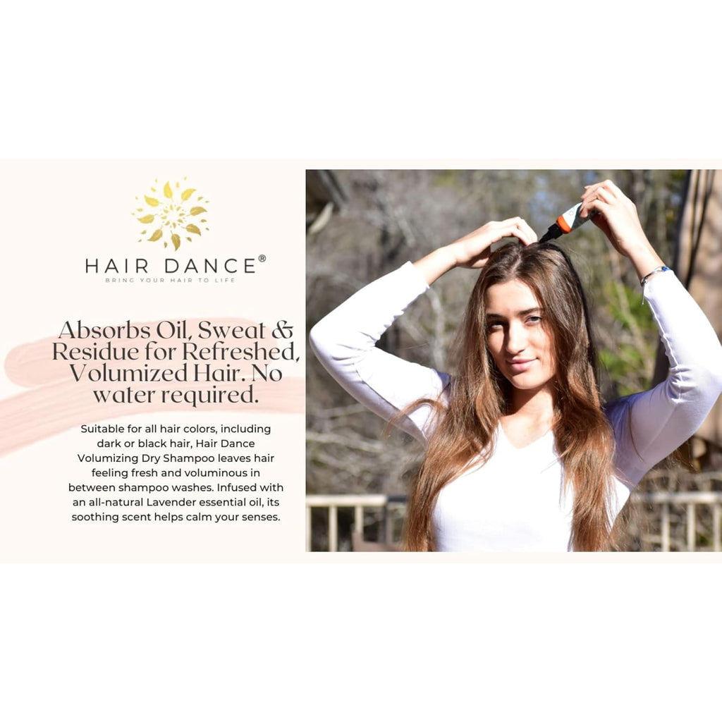 Dry Shampoo Volume Powder | Natural & Organic Ingredients | Non-Aerosol | Made in USA | Talc & Corn Free | For Blonde and Dark Hair | Lavender Oil Scented | 1 Ounce