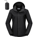 Outdoor Ventures Women'S Rain Jacket Lightweight Packable Waterproof Rain Coat With Hood For Travel Golf Hiking Windbreaker