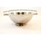 Excelsteel Heavy Duty Stainless Steel Colander 5 Qt | Easy Grip Handles | Self-Draining Base | Mirror Polished | Dishwasher Safe | Pack Of 1
