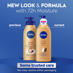 Nivea Cocoa Butter Body Lotion For Dry Skin With Hyaluronic Acid, Cocoa Butter And Deep Nourishing Serum, 72-Hour Body Moisturizer, 16.9 Fl Oz Pump Bottle