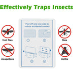 Lfsys 40 Packs Refill Card(Refills Only) For Plug In Uv Light Fly Trap, Sticky Board Refills For Lfsys Plug-In Fly Trap
