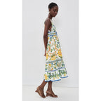 Farm Rio Women'S Emily Floral Tapestry Midi Dress