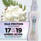 Biosilk Silk Therapy Miracle 17, Leave-In Conditioner For Dry & Damaged Hair, Reconstructs, Repairs & Hydrates, Adds Shine, Controls Frizz & Defines Curls, Sulfate-, Paraben- & Cruelty-Free, 5.64 Oz