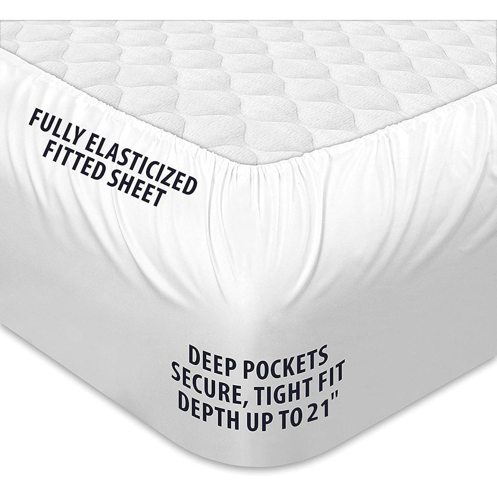 COONP Queen Mattress Topper, Extra Thick Pillowtop, Cooling and Plush Mattress Pad Cover Cotton Top Bed Topper Protector with 8-21 Inch Deep Pocket
