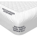 COONP Queen Mattress Topper, Extra Thick Pillowtop, Cooling and Plush Mattress Pad Cover Cotton Top Bed Topper Protector with 8-21 Inch Deep Pocket