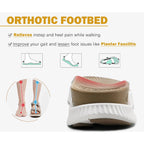 Kuailu Womens Orthopedic Walking Sandals With Comfortable Arch Support Recovery Sport Relief Plantar Fasciitis Summer Outdoor Hiking Adjustable Strap Platform Cushion Shoes
